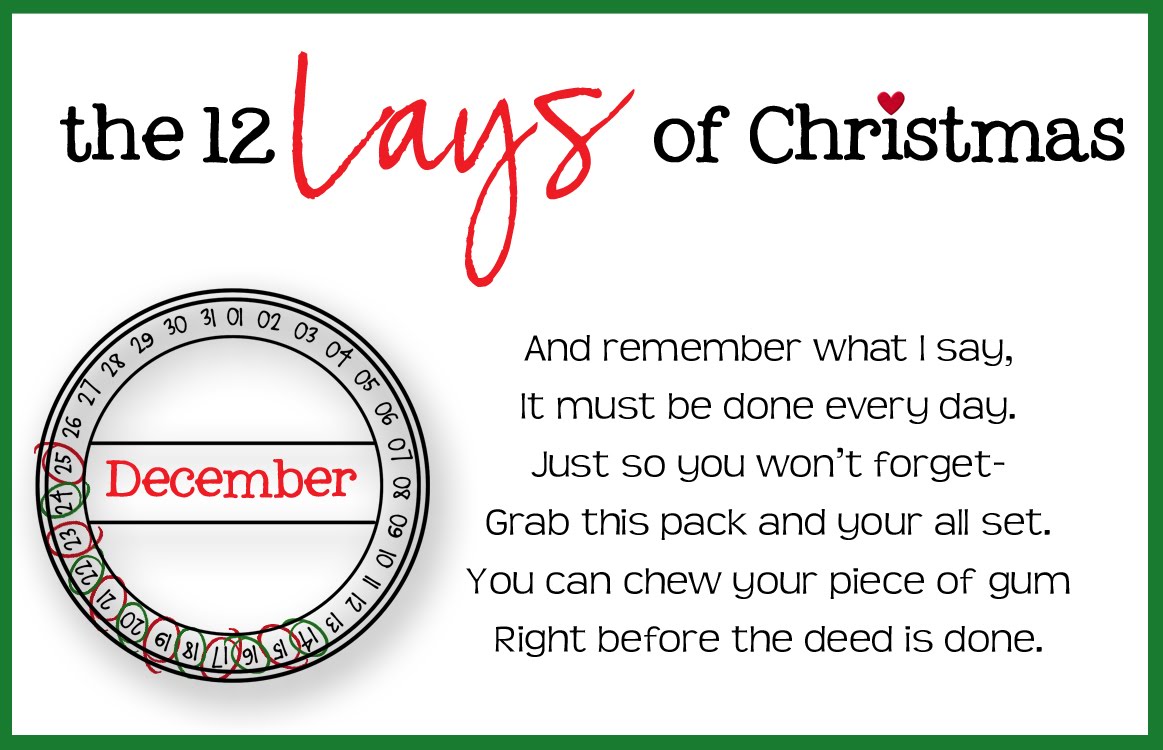 12 days of christmas for spouse