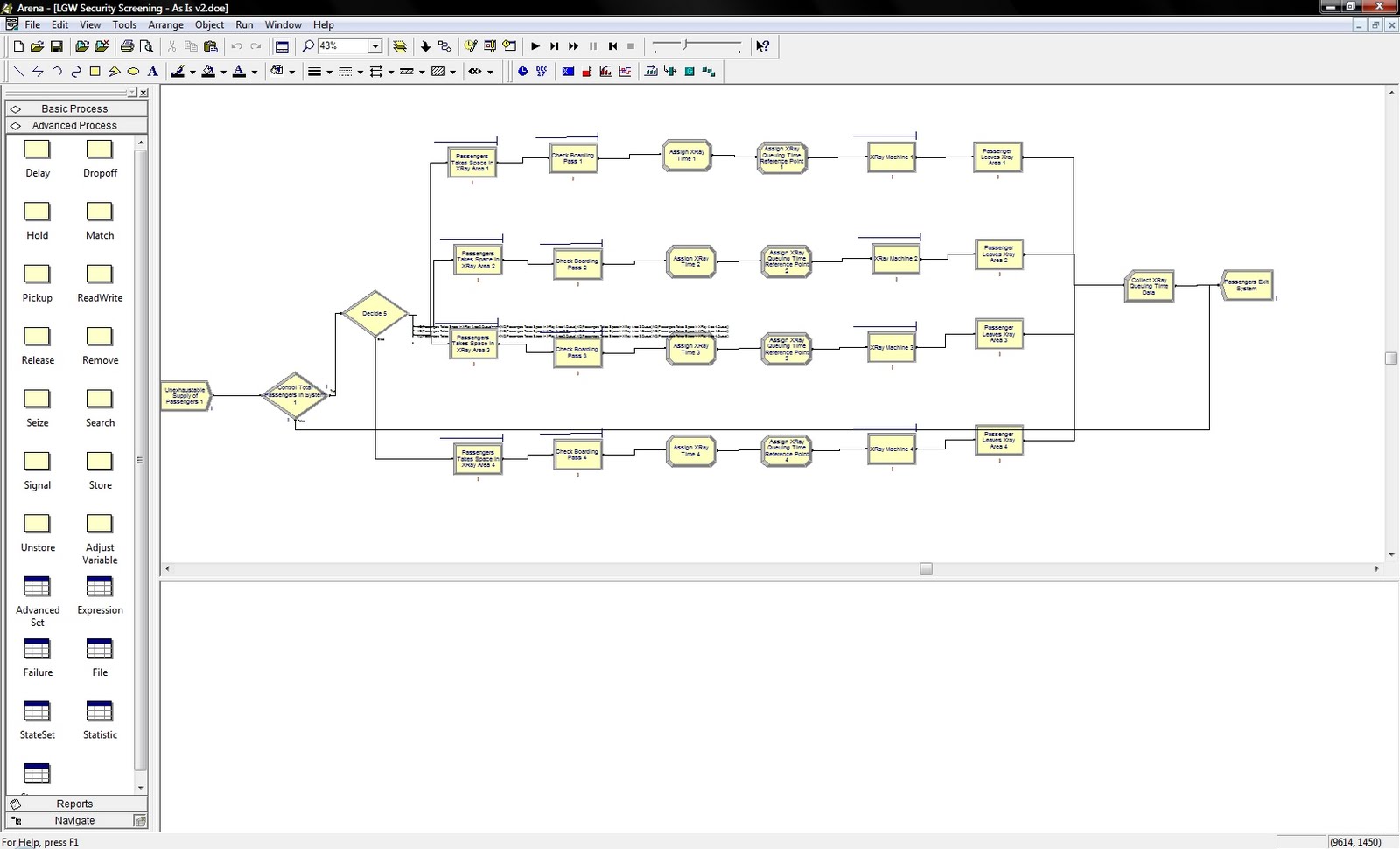 Simulation using Arena 