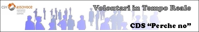volontari in tempo reale CDS