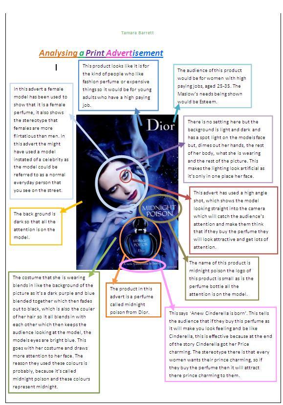 Perfume ad analysis essay 08 image