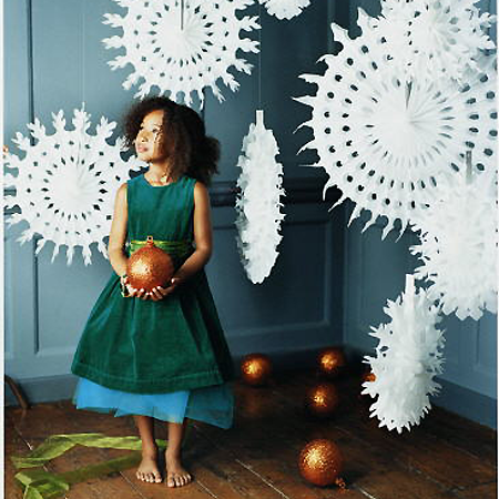 Snowflakes and doilies