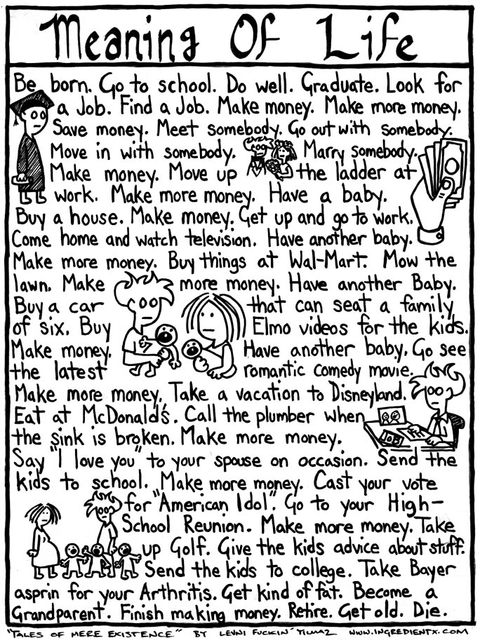 meaning of life meaning of life
