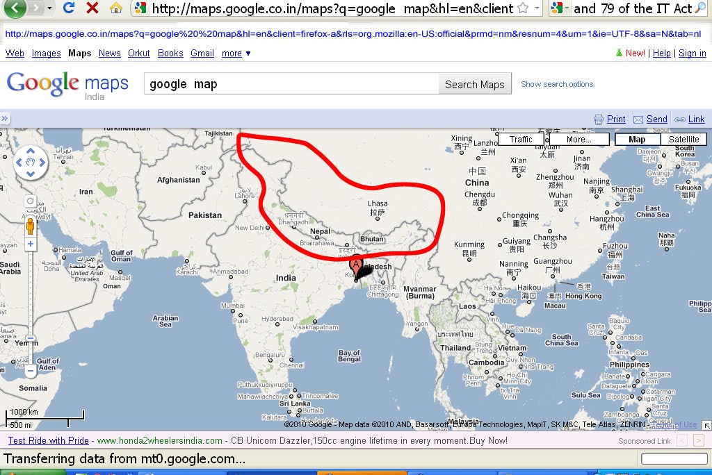 india map google