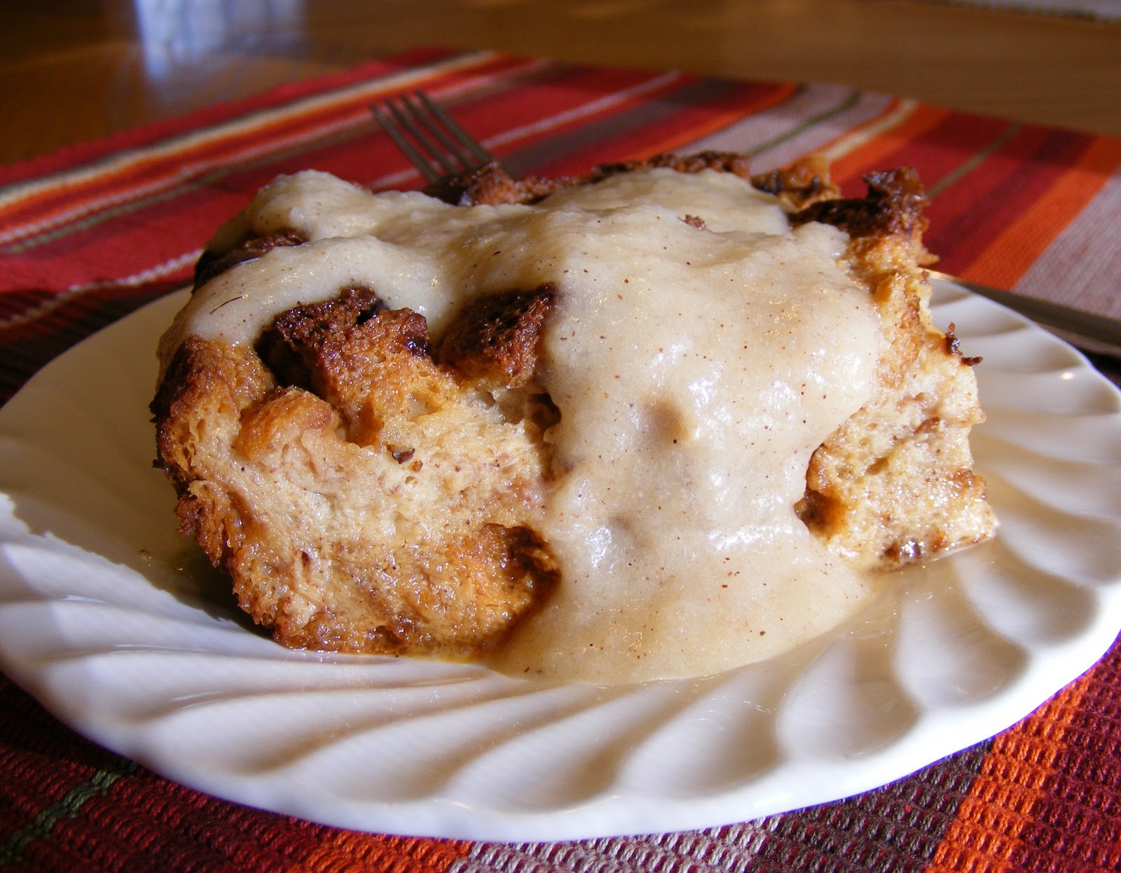 Amy's "Sweet" Memories Cinnamon Bread Pudding with Apple Cream Sauce
