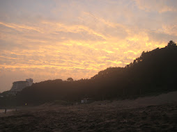 A beautiful sunset in Jeju-do