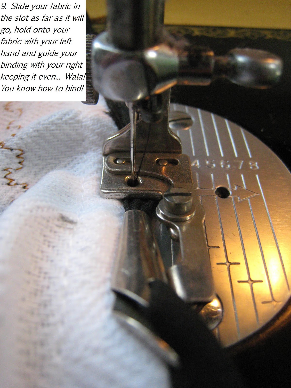 The Vintage Seamstress How to use a vintage binder attachment. EASY