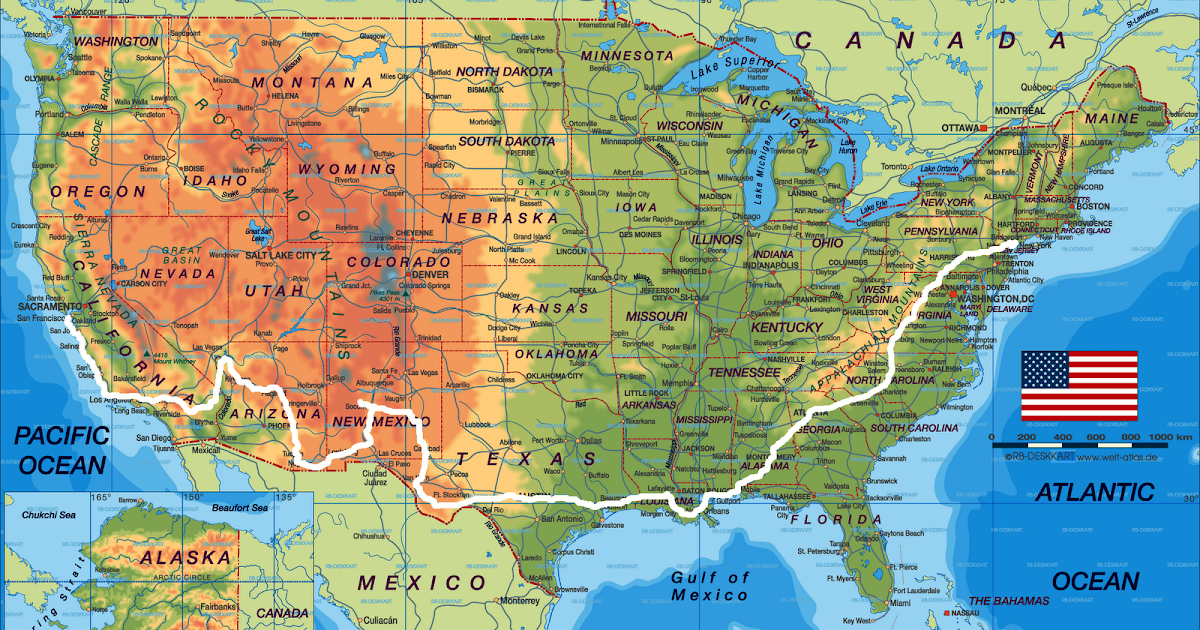 America Map - Map Pictures