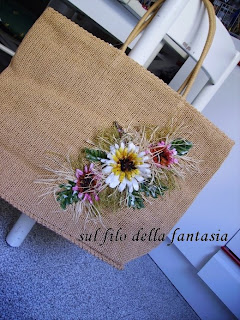 Con Manici Borse In Iuta Fai Da Te Tote Bag Borse Di Tela Da