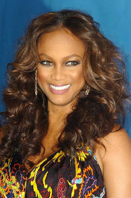 It looks like Tyra Banks is ready to bust out laughing.