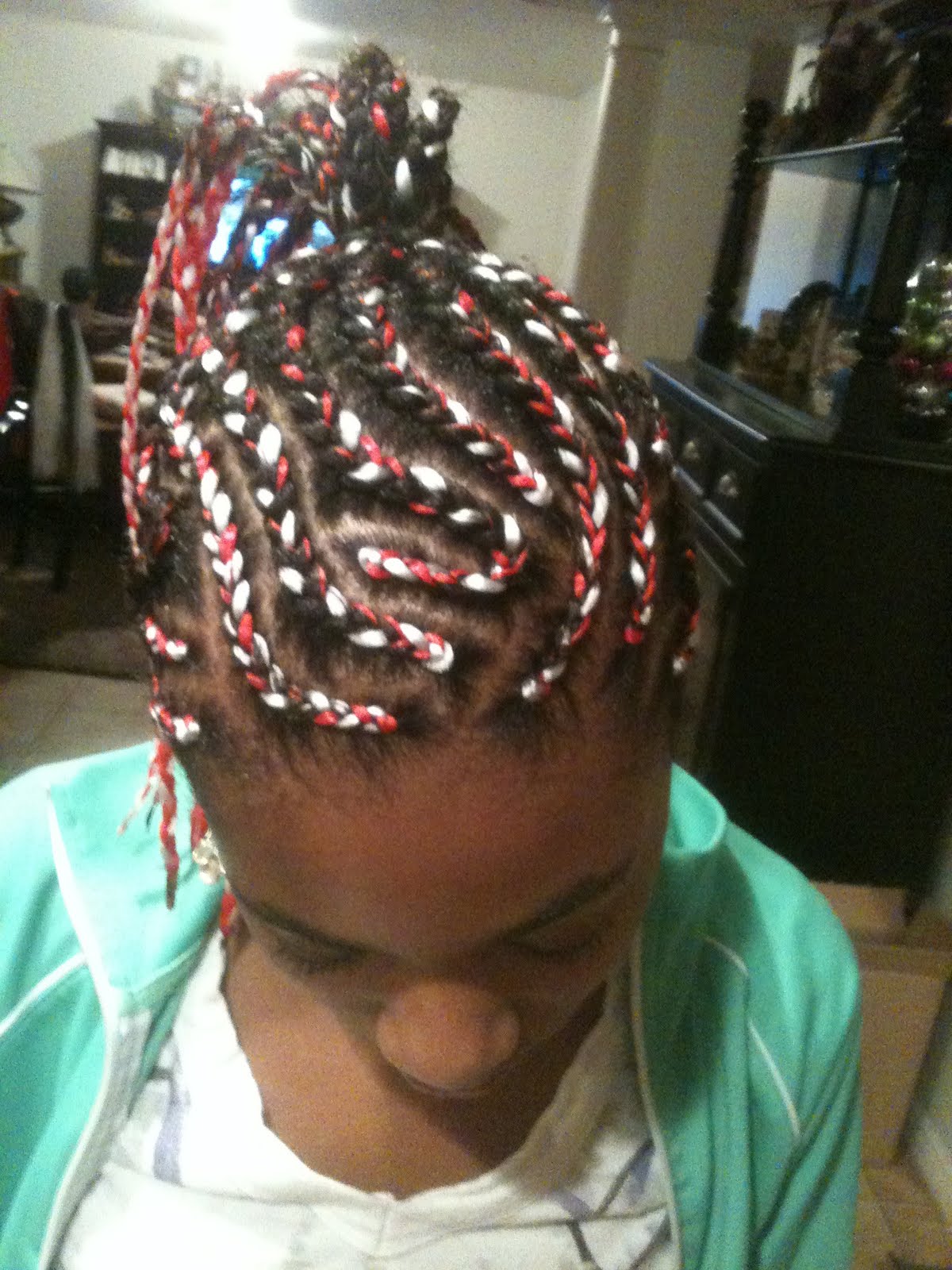 Cornrows Braids Extensions: Christmas Cornrows