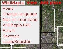 click WikiMapia to show