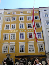 Mozart's birthplace in Salzburg