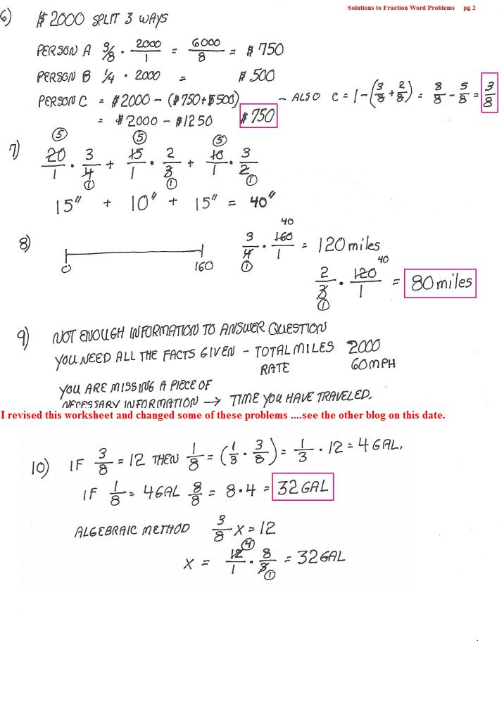 fraction word problems