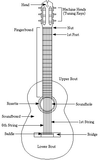Magical World Of Music JAFRIXEN: Guitar Parts & Anatomy