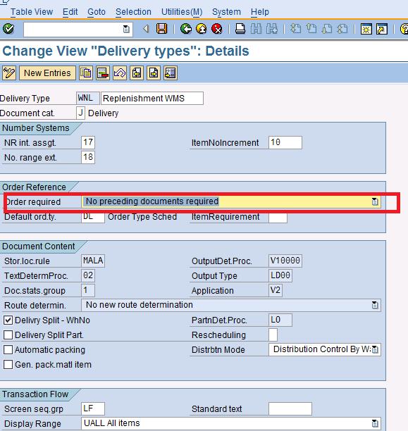 SAP Treasure Box To make a delivery type to use in VL01NO