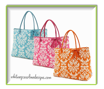 Diaper Tote Bags on Whitney Caroline Designs New Damask Tote And Diaper Bags