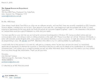 Cover Letter Quips Cover Letter Quips
