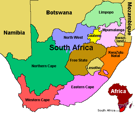 south africa map