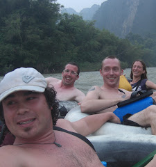 Drink of the Week - on the Nam Song River near Vang Vieng, Laos