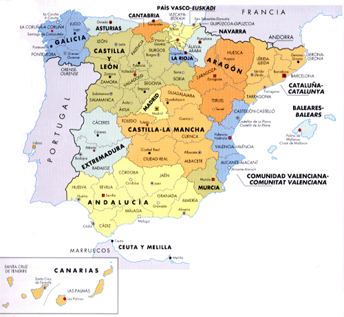Get Mapa Politico España Provincias Y Capitales Gif
