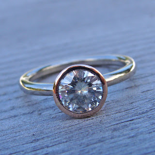 moissanite engagement ring