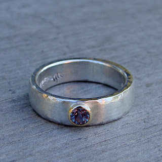 alexandrite wedding ring