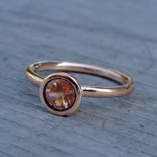 sunstone gold ring