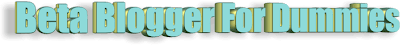 CDATA[
Also add this line :
position:absolute;
in your header css (#header).
Save Template.
Now we have to position the header outside the outer-wrapper so that the content can flow into it. To do this scroll down into the body area of the template code and locate this code in the header section. Cut out this code and paste it just below the <body> tag.
<b:section class='header' id='header' maxwidgets='3' showaddelement='yes'>
<b:widget id='Image1' locked='false' title='' type='Image'/>
</b:section>
Next delete the following header-wrapper code :
<div id='header-wrapper'>
</div>
Save Template.IMPORTANT
You may have a header-wrapper defined in your css. Then apply all the above settings to header-wrapper instead of header.
Fixed Header for Blogger. |
Free 3D Text or Banner for Blogs. |
Make your own 3D Text or Banner for your blog.......... Technorati Tags:blog header, 3d title, banner link,
A 3D text or Banner as a header for your site will go a long way to keeping your site/blog in the viewer's memory. The title presented as a cinemascope headline is much more effective then a plain text heading. See my heading above.
The first step is to create the image. For this see the bottom of the right column of this blog where I have a Free 3D Text or Banner maker. Type your Blog Title in the box where it says Xara 3D choose your font and title size and click Preview Button. A small window opens with your 3-D Title made. Change the size and colors if you want. You can also choose from among the already made styles by clicking the Choose Style button. When you are satisfied click on the image to download it to your PC. Here are some images Igenerated :![