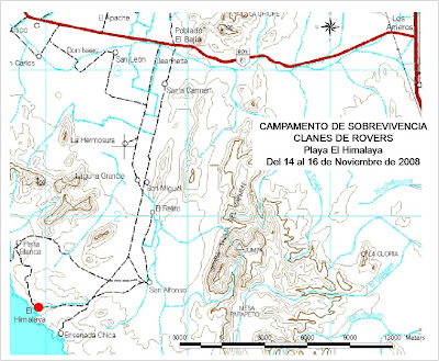 Clan De Rovers Exploradores Del Universo Localizacion De La Playa El Himalaya