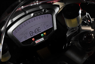 2011 Ducati 848 Evo Dashboard View