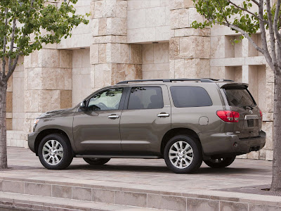 2011 Toyota Sequoia Rear Side Angle View