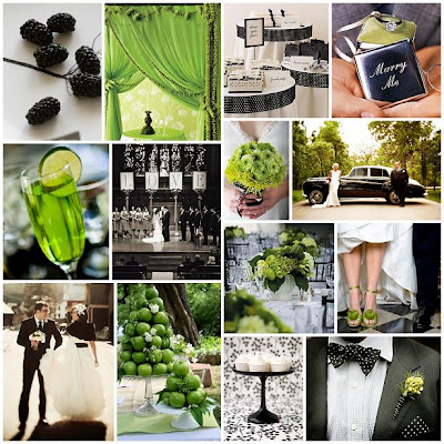 Green and Chocolate Brown wedding ideas