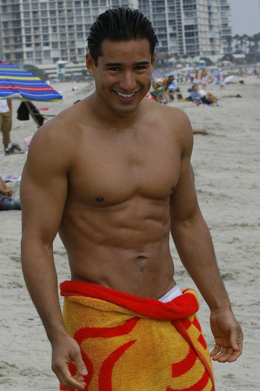 Shirtless Actors and Models: Mario Lopez Shirtless on the Beach