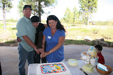 cutting the cake