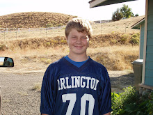Tanner in his Football Jersey!