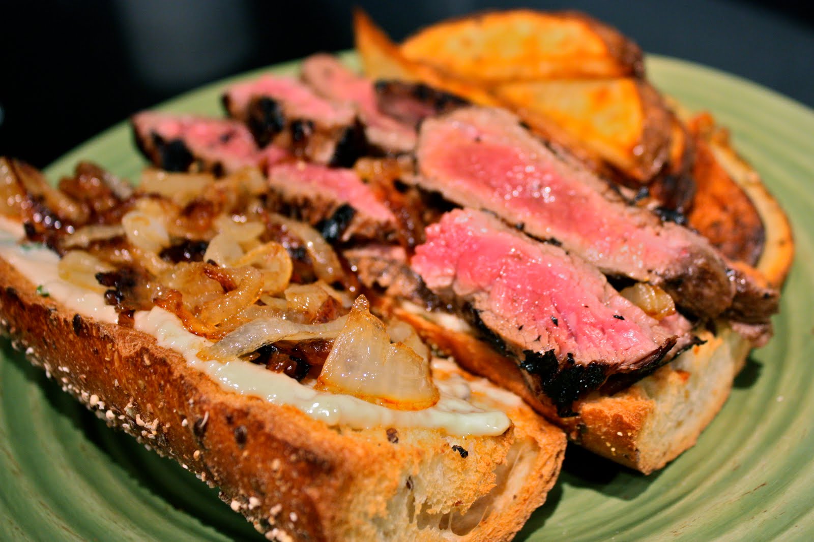 Have Her Over For Dinner Grilled Flank Steak Sandwiches w/ Garlic
