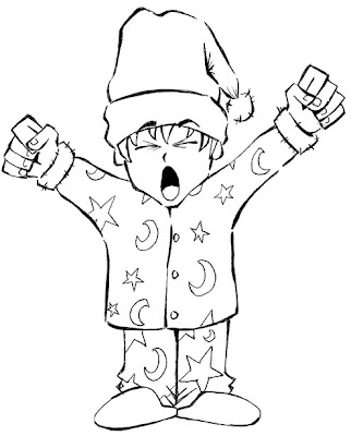 Desenho de menino para colorir.