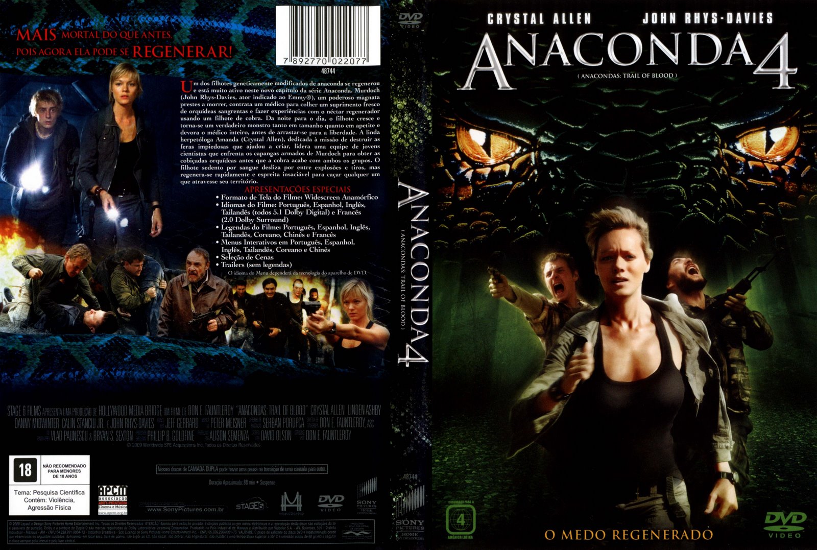 Amazoncom: Anacondas: Trail of Blood: Crystal Allen