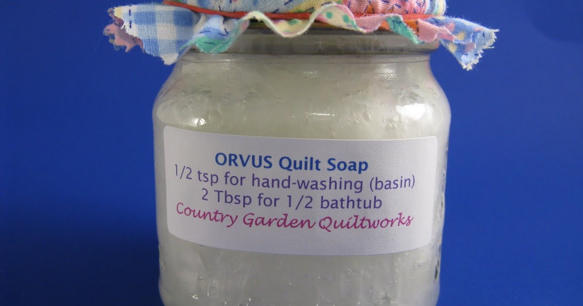 Country Garden Quiltworks Orvus Quilt Soap