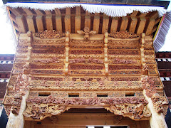 carved wooden gate