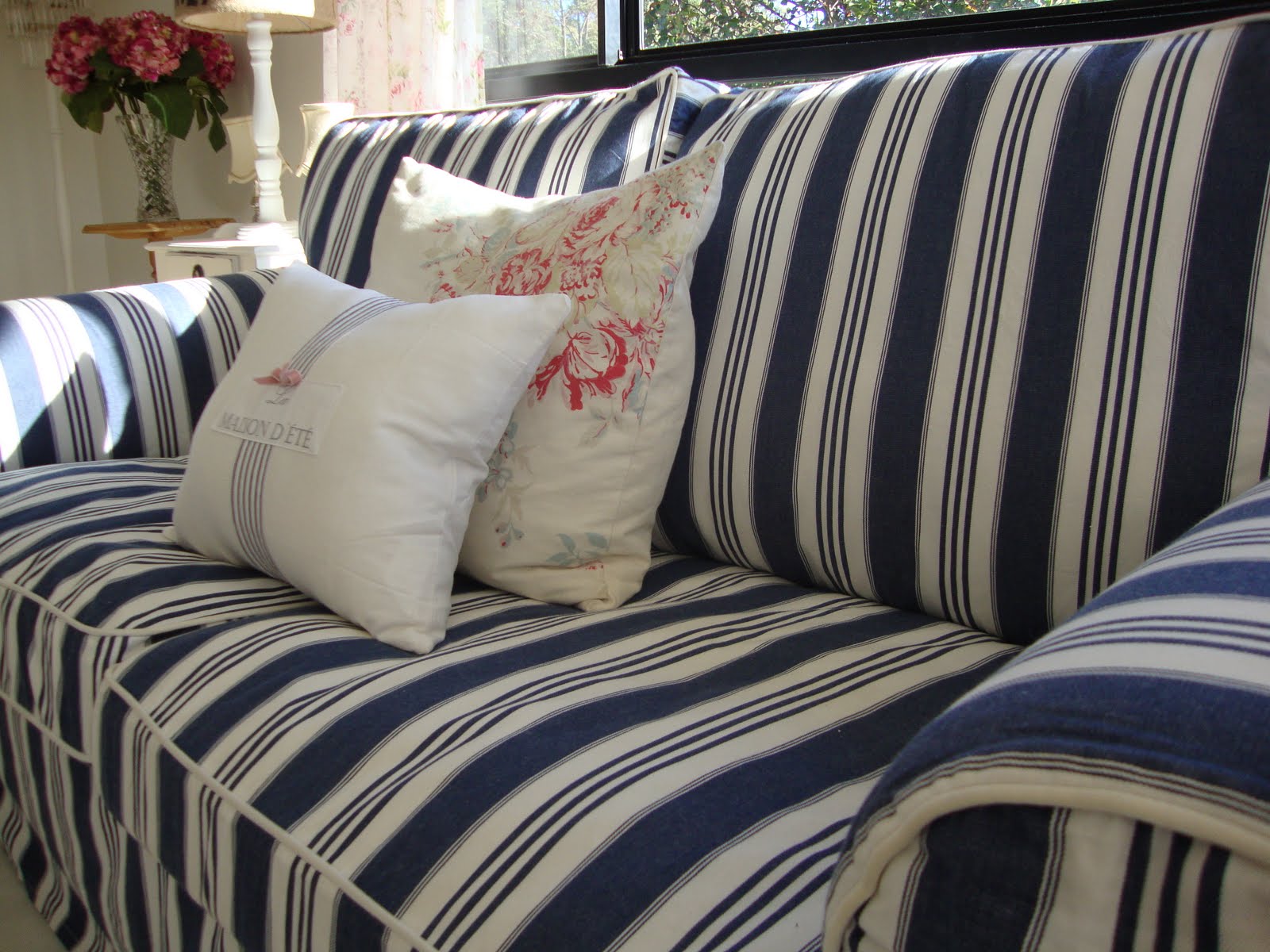 A Beachy Sofa Paint Me White