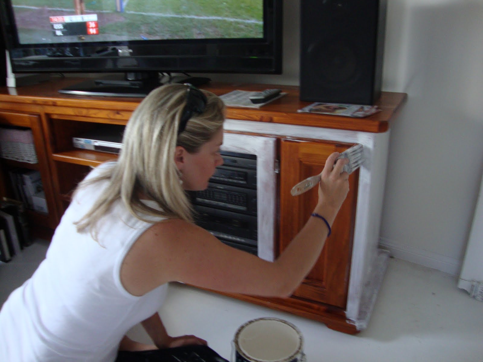 Completed TV Paint Me White