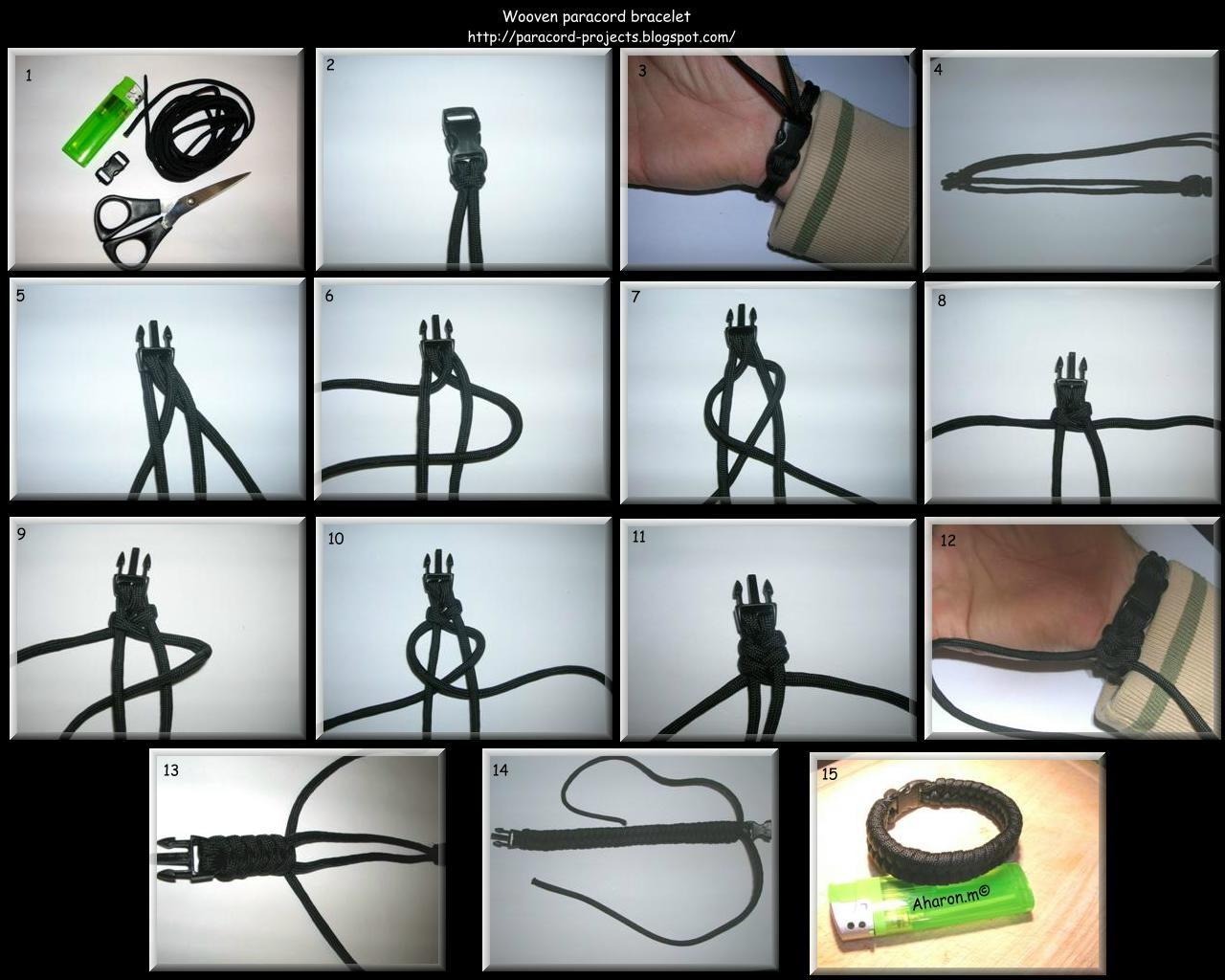 How do you make parachute cord bracelets?