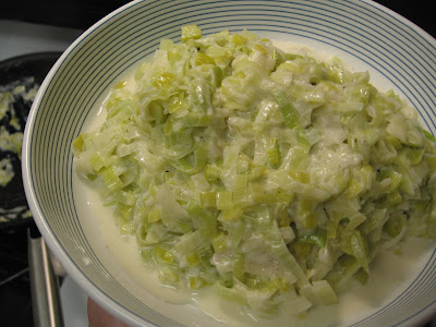 creamy leeks