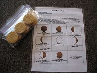 What's in the Box?: Oreo Cookie Moon Phases activity