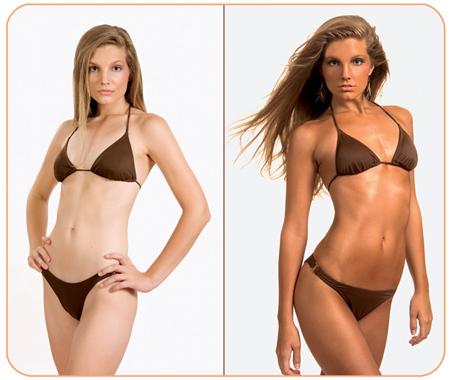 Before your spray tan!