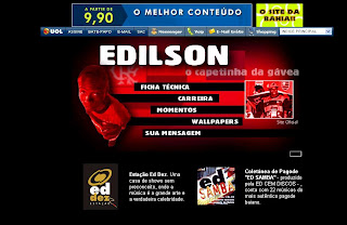 O 'atualizado' site de Edílson