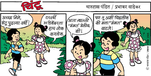 Chintoo comic strip for December 31, 2005