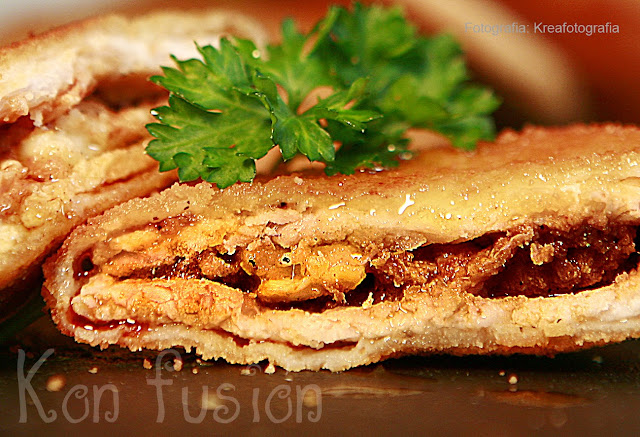Pintxos de cachopo a la sidra rellenos de chorizo y cabrales asturias receta concurso