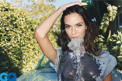 Odette Yustman in Beautiful Car Wash Girl Model Photo Shoot Session for GQ Magazine